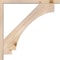 Ekena Millwork Imperial Block Smooth Bracket w/ Offset Brace, Douglas Fir, 3 1/2"W x 28"D x 28"H BKT0402X28X28IMP05SDF - alternate 3